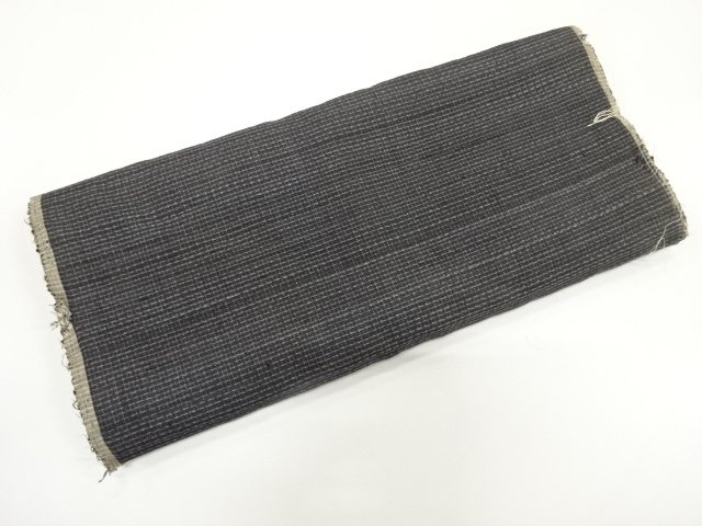 JAPANESE KIMONO / ANTIQUE ARAIHARI FOR KIMONO / SILK / MAWATA TSUMUGI / WEAVE PATTERN